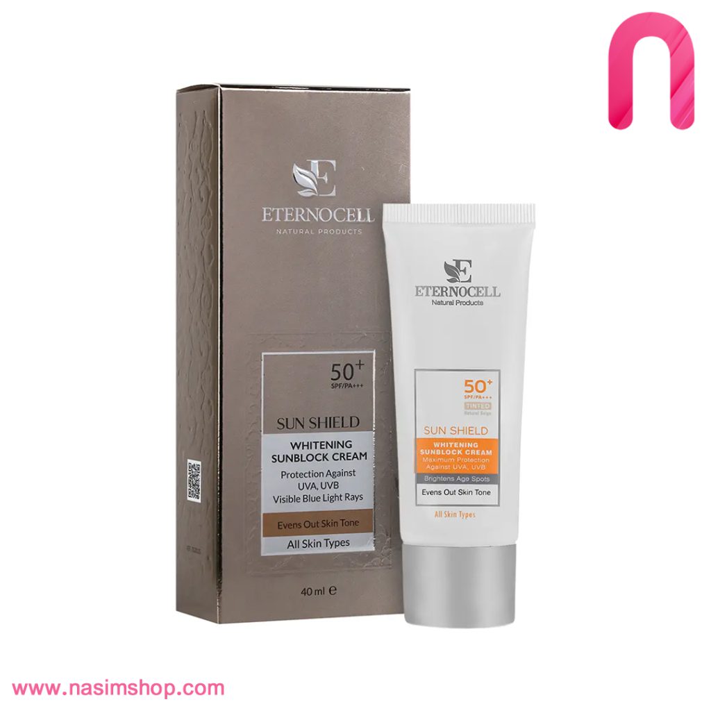 کرم ضد آفتاب پوست لک دار SPF50 اترنوسل بژ طبیعی