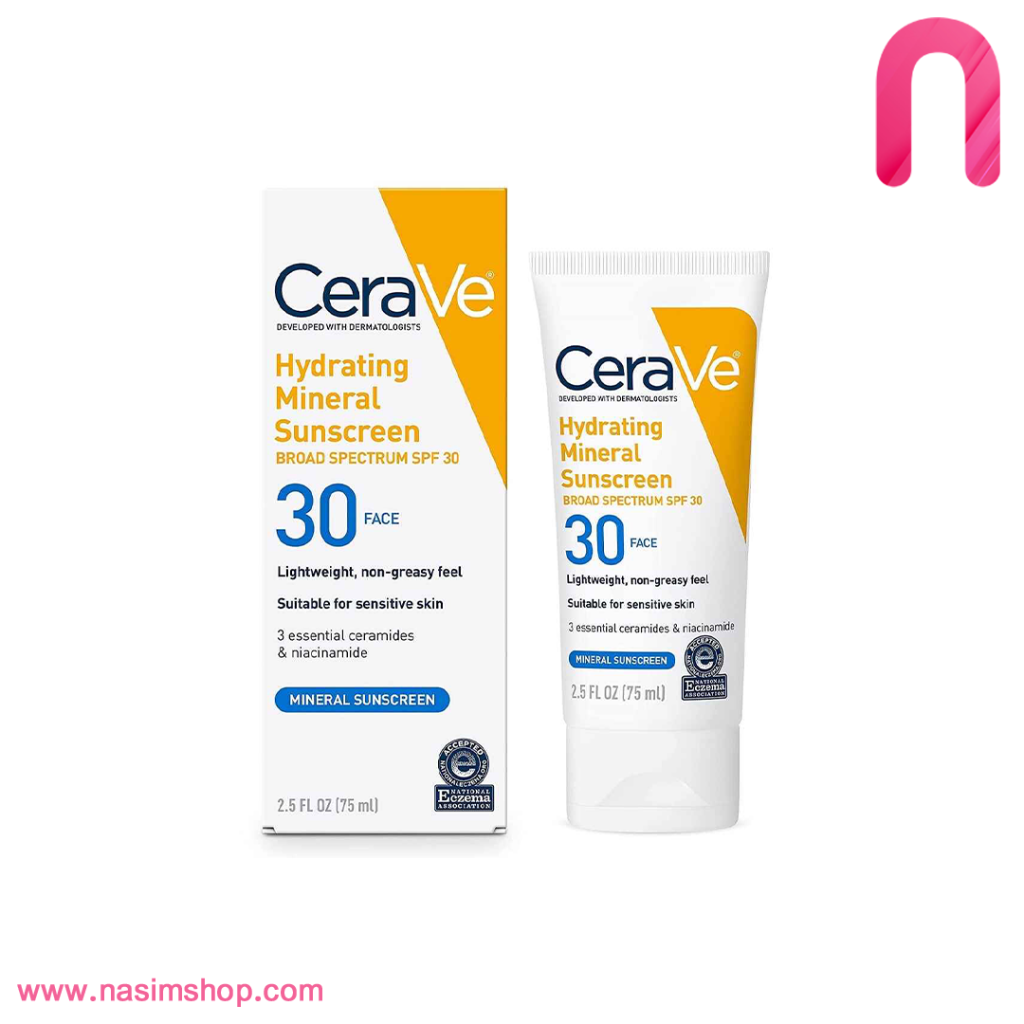کرم ضد آفتاب spf30 مینرال سراوی مدل Hydrating
